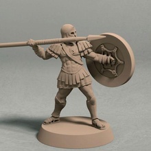 realm eros archer pose 3 miniature stl file game soldier wargaming tabletop sagas sword warrior 28mm fantasy 3d print model - Mito3D