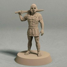 regno Eros città guardia posa 3 miniatura stl file soldato wargaming tavolo saghe spada guerriero 28mm fantasia miniature 3d print model - Mito3D