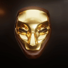reaper's bone mask - sea thieves game seaofthieves sot pirates reapers reaper wereable face gold cosplay 3d print model - Mito3D