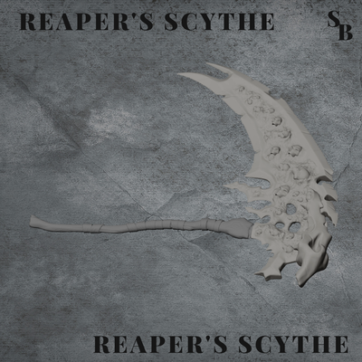 reaper's scythe weapons 3d print model - Mito3D