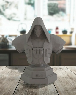 reaper bust reaper overwatch figurine bust busts reaper bust toy figure videogame  3d print model - Mito3D