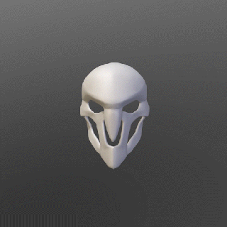 reaper mask - overwatch fashion face accessories promps head cosplay bust figure masks creature mechanic toy design art sculpt 3d print model - Mito3D