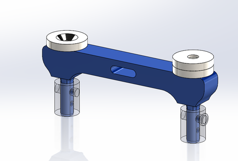 rear body magnet clips mount 3d print model - Mito3D