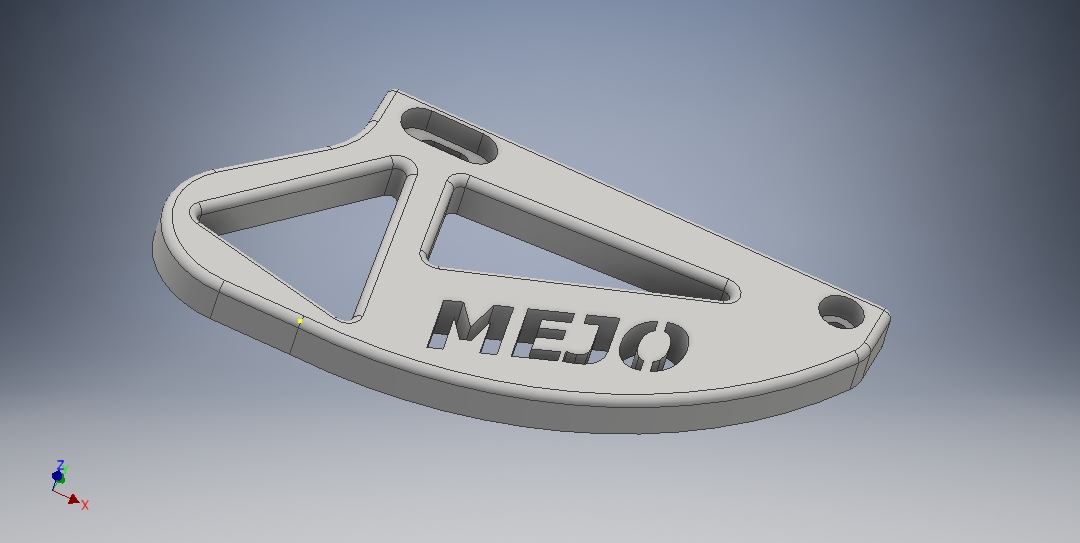 retaguarda freio disco guarda protetor gas ec250 kx250 3D print model - Mito3D