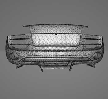 posterior parachoque coche vehiculo audi r8 2013 1 3d print model - Mito3D