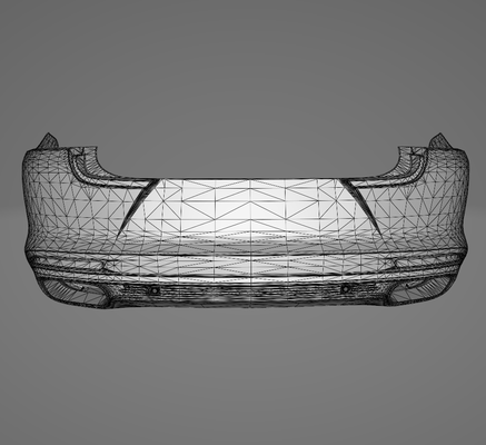 posteriore paraurti porsche panamera 2017 1 3d print model - Mito3D