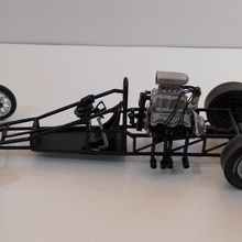 Rückseite Motor Dragster Rahmen 3d print model - Mito3D