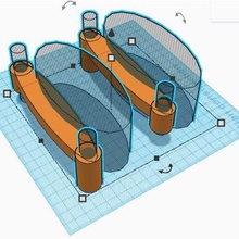 arrière manipuler Yamaha tdr 125 moto 3d print model - Mito3D