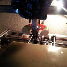 rear mount bracket eyetecs fan tool 3d printer parts reprap k8200 3drag duct cooling 3d print model - Mito3D