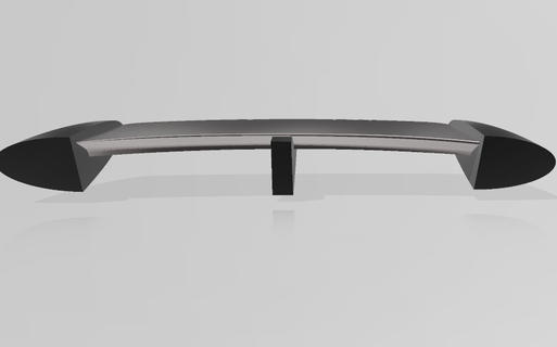 rear wing Gadget spoiler spolier auto trim automobile race aerodynamics 3d print model - Mito3D