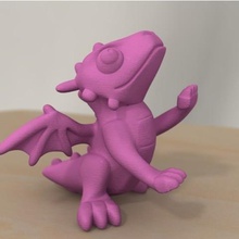 rearing cute dragon game 3d print model - Mito3D