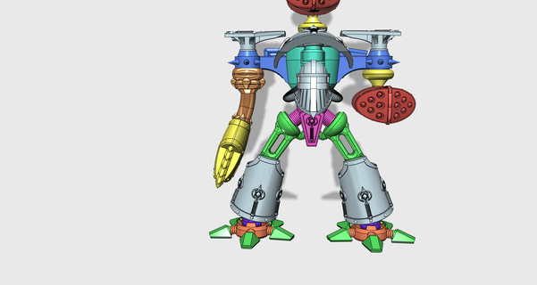 saqueador titán cadena puño juego armadura 3d print model - Mito3D
