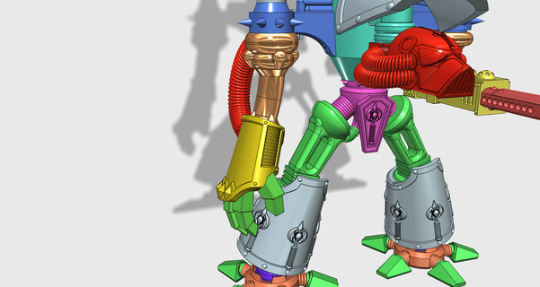 saqueador titán cadena juego saqueador titán armadura puño 3d print model - Mito3D