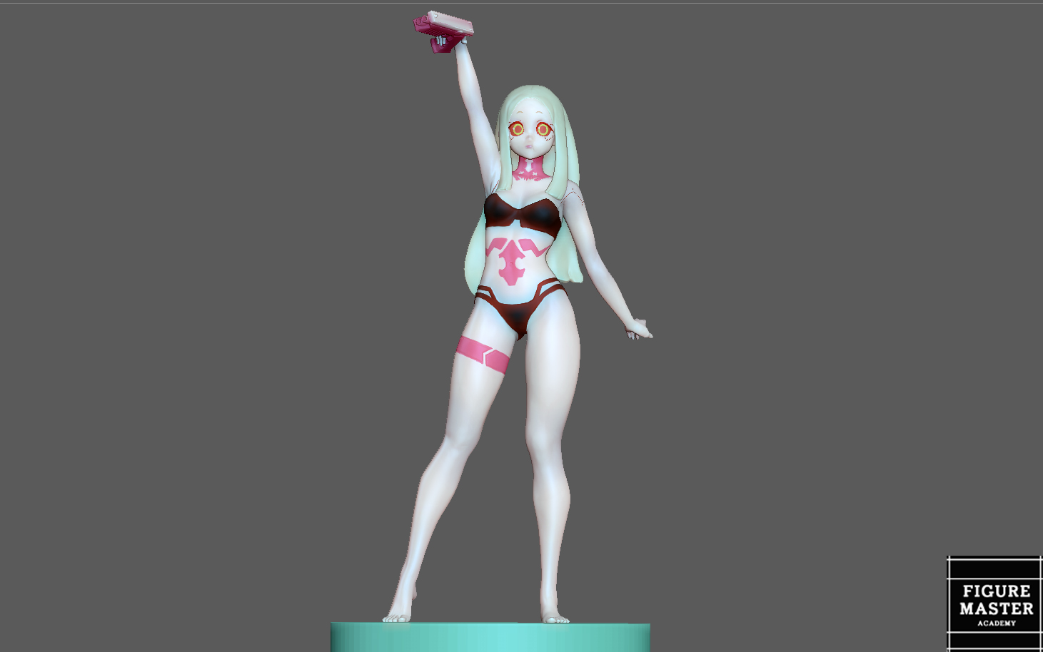 Rebecca 3 Cyberpunk Kantenläufer 2077 Anime Mädchen Charakter 3d drucken David Lucy Zukunft 3D print model - Mito3D