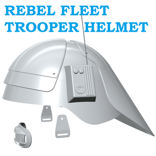 rebel fleet trooper helmet star wars rebel fleet trooper helmet cosplay shield swoop mandalorian republic  3d print model - Mito3D