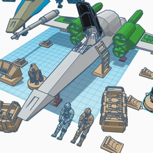 rebelle hangar décors star wars légion d'échelle toy_game_accessories 3d print model - Mito3D