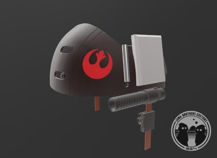 rebel helmet m1 cover rogue one star wars rebels cosplay wearable 3d print model - Mito3D