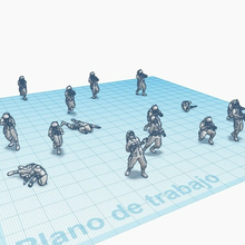Rebell Soldat Schlacht posiert anh Brettspiele Miniaturen Rebellen Star Kriege Requisiten 3d print model - Mito3D