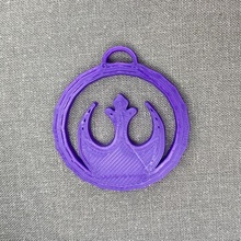 rebels star wars keychain key fob keyring small logo symbol george lucas skywalker 3d print model - Mito3D