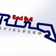 Rebull Ring Logo Autofahren 3d print model - Mito3D