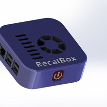 recalbox quattro estilo mini caja de raspberry pi 3 b b+ gadget rpi frambuesa 3b 3b+ retropy 3d print model - Mito3D