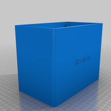recipe box 3d print model - Mito3D