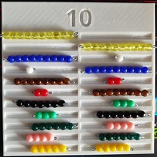 recomposition numbers 1 10 montessori bars game pearl barrette education recompositiondecomposition addition 3d print model - Mito3D