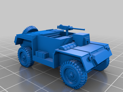 reconocimiento blindado coche vehiculo indio portador Francia efectivo Indochina guerra 3d impresión 3d print model - Mito3D