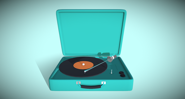 record player vinyl 3d print model - Mito3D
