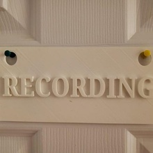 recording sign game record 3d print model - Mito3D