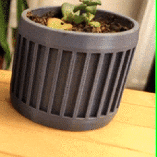 rettangolo cactus semplice pentola gadget pianta verde arredamento moderno minimalista piante grasse amante dei salone 3d print model - Mito3D
