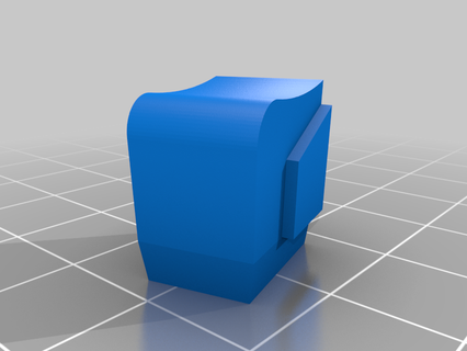rectangle extruder button anet a8 parts upgrade 3d printer 3d print model - Mito3D