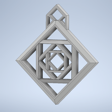 rectangle Collier 3d print model - Mito3D