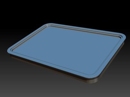 rectangular tray 3d print model - Mito3D
