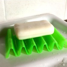 rect wave soap dish home bathroom 3d print model - Mito3D