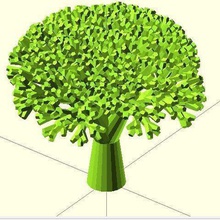 özyinelemeli brokoli sanat matematik sanatı sebze özelleştirici 3d print model - Mito3D