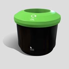 recycle bin game ready low poly asset rubbish waste 3d print model - Mito3D