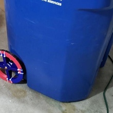 riciclare bidone ruota compost sostituzione spazzatura rifiuto parti 3d print model - Mito3D