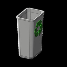 papelera de reciclaje 110 varios en miniatura rc escala accesorios rastreador 3d print model - Mito3D