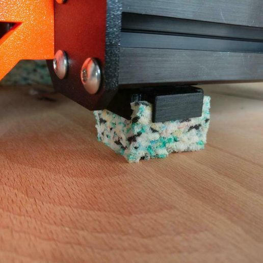 recycled foam anti vibration foot prusa damper i3 mk3 dampening dampers 3d_printer_parts 3D print model - Mito3D