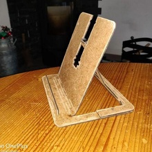 recycled wood shelf support tablet laser 3d print model - Mito3D