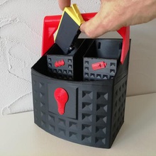 el reciclaje de la cesta casa relleno sanitario pila ampolla cartucho tinta 3d print model - Mito3D