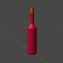 red bottle decoration 3d print model - Mito3D