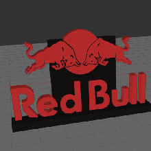 rouge taureau 3d print model - Mito3D