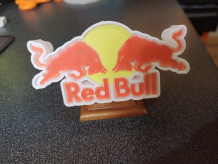 red bull - logo plate decoration 3d print model - Mito3D