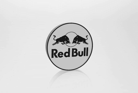 rosso Toro lampada redbull bevanda festa sport gioco luce gratuito se scatola 3d print model - Mito3D