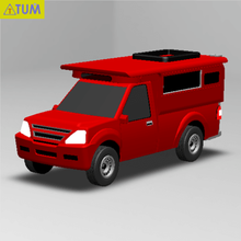 rotes Auto von chiang mai in thailand Mode songtaews Geschenk - Spielzeug chaingmai pick up 3d print model - Mito3D