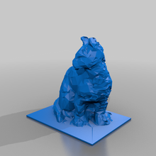red cat 3d scan low poly pets 3d print model - Mito3D