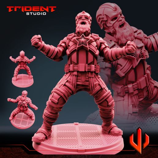 rojo papi proteger Arte héroe súper mesa marvelcrisisprotocol guardián 3D print model - Mito3D