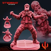kırmızı baba kalkan Sanat kahraman Süper masaüstü hayret verici kızıl muhafız 3d print model - Mito3D